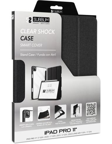 Subblim Clear Shock Funda para Tablet iPad Pro 11" 2022/2021/2020 Negro