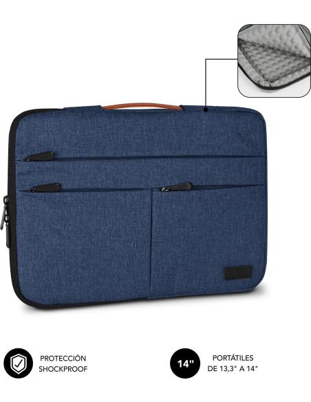 Subblim Air Padding 360 Sleeve Azul Funda para Portátil de 14"