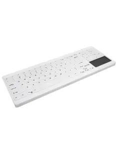 Active Key AK-C7412F-GUS-W/SP Teclado lavable y Desinfectable con Touchpad USB Blanco-FTRTUS0434