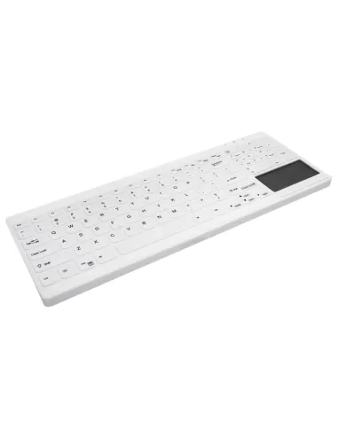 Active Key AK-C7412F-GUS-W/SP Teclado lavable y Desinfectable con Touchpad USB Blanco