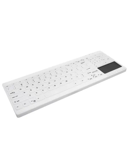 Active Key AK-C7412F-GUS-W/SP Teclado lavable y Desinfectable con Touchpad USB Blanco