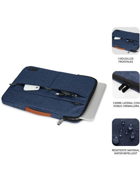 Subblim Air Padding 360 Sleeve Azul Funda para Portátil de 14"
