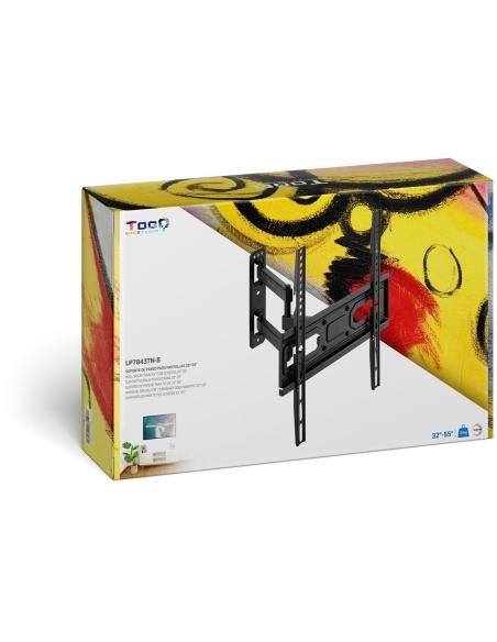 TooQ LP7843TN-B Soporte de Pared Inclinable y Giratorio para Pantallas 32"-55" Máx. 35Kg Negro