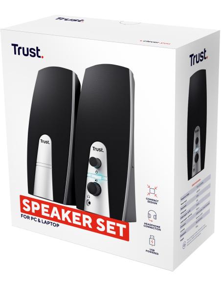 Trust 24660 Juego de Altavoces 2.0 10W Negro/Plata