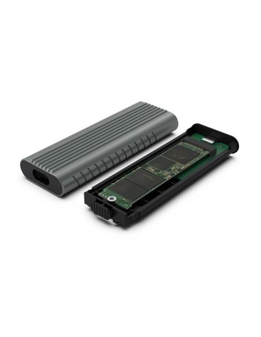 Ewent EW7025 Caja para Disco Duro Externo  SSD M.2 Gris