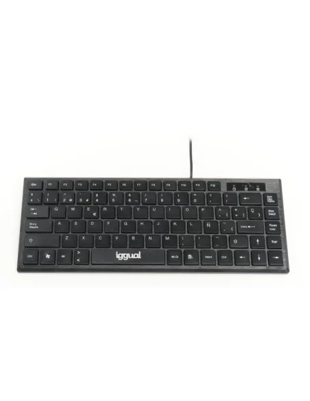 iggual Teclado USB compacto TKL Slim TKL-USB negro