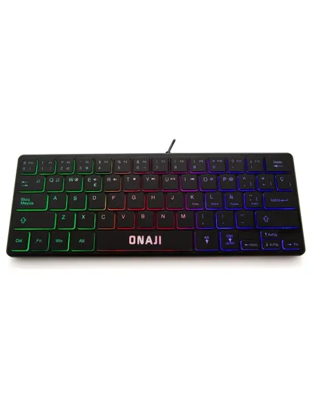 Onaji KII RGB Teclado 60% Gaming Negro
