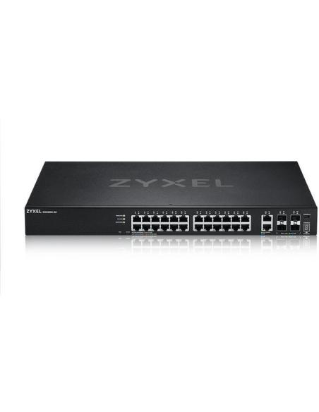 Zyxel XGS2220-30 Switch Gestionado L3 24 Puertos Gigabit + 2 Puertos 10G + 4 Puertos SFP+ Negro