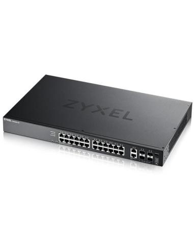 Zyxel XGS2220-30 Switch Gestionado L3 24 Puertos Gigabit + 2 Puertos 10G + 4 Puertos SFP+ Negro