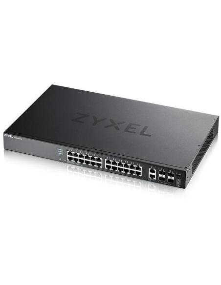 Zyxel XGS2220-30 Switch Gestionado L3 24 Puertos Gigabit + 2 Puertos 10G + 4 Puertos SFP+ Negro