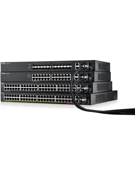 Zyxel XGS2220-30 Switch Gestionado L3 24 Puertos Gigabit + 2 Puertos 10G + 4 Puertos SFP+ Negro