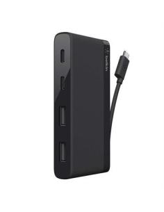 Belkin F4U090btBLK Hub 4 Puertos USB/USB-C Negro-1367399