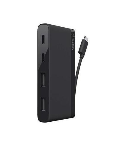 Belkin F4U090btBLK Hub 4 Puertos USB/USB-C Negro