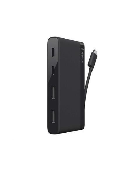 Belkin F4U090btBLK Hub 4 Puertos USB/USB-C Negro