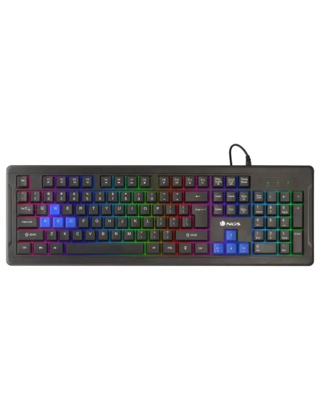 NGS GKX-305 Teclado Gaming con Luces LED y Teclas Multimedia