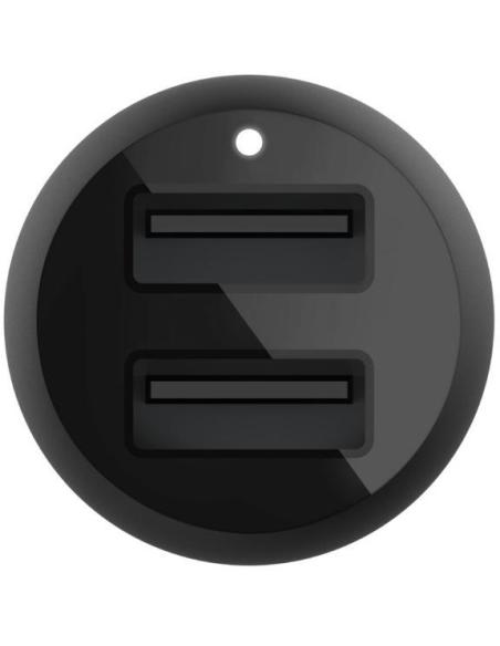 Belkin BoostCharge CCB001BTBKUSB-A 24W Negro - Cargador de Coche Dual