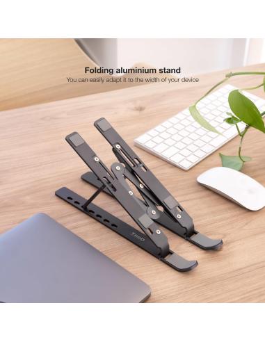 TooQ TQLRS0033-AL-G Soporte para Portátil Hasta 15" Máx. 5 Kg Gris