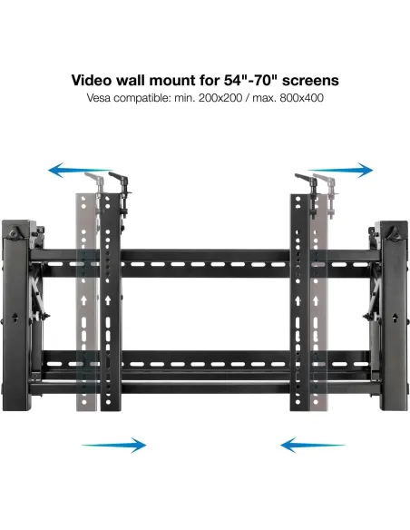 TooQ TQVW5470T Soporte Video Wall de Pared para Pantalla 45-70” Negro