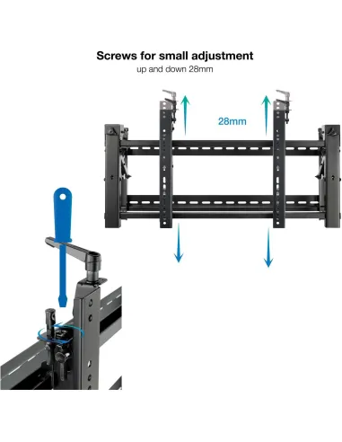 TooQ TQVW5470T Soporte Video Wall de Pared para Pantalla 45-70” Negro