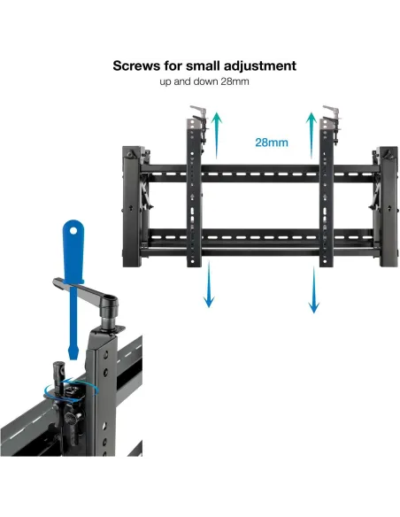 TooQ TQVW5470T Soporte Video Wall de Pared para Pantalla 45-70” Negro