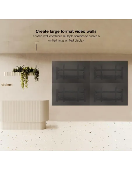 TooQ TQVW5470T Soporte Video Wall de Pared para Pantalla 45-70” Negro