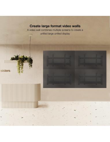 TooQ TQVW4570T Soporte de Pared Inclinable para Monitor/TV 45"-70" Máx.70 KG Negro