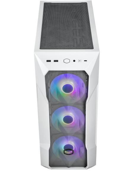 Cooler Master TD500 Mesh V2 ARGB Cristal Templado USB 3.2 Blanca