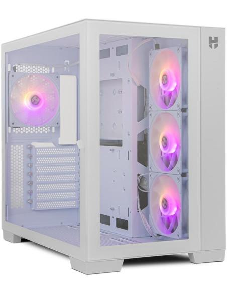 Nox Hummer Astra ARGB Cristal Templado USB 3.0 Blanca