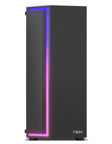 NOX Infinity Gamma Cristal Templado USB 3.0 ARGB Negra