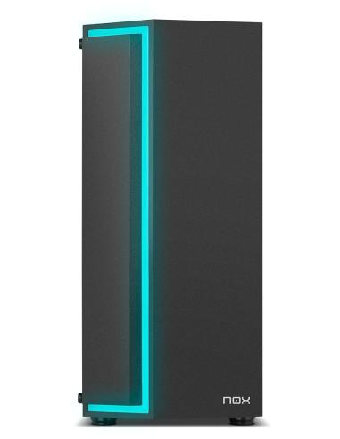 NOX Infinity Gamma Cristal Templado USB 3.0 ARGB Negra