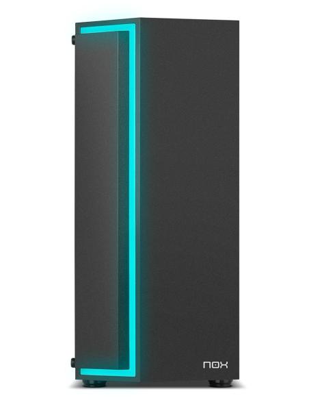 NOX Infinity Gamma Cristal Templado USB 3.0 ARGB Negra