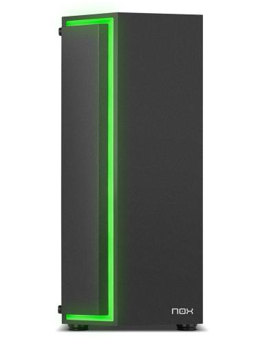 NOX Infinity Gamma Cristal Templado USB 3.0 ARGB Negra
