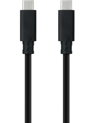 Nanocable 10.01.4101-L150 Cable USB-C 3.1 Gen2 Macho/Macho 1.5M Negro