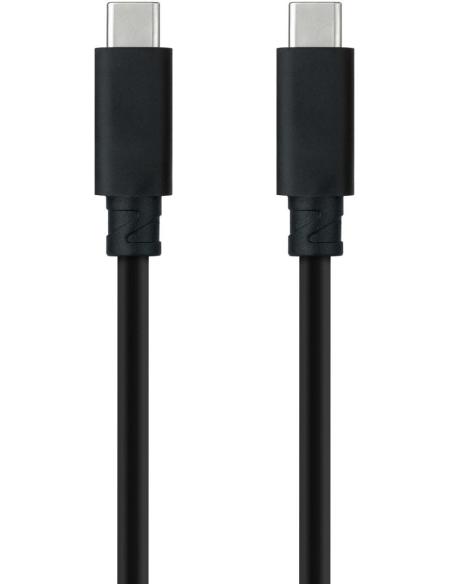 Nanocable 10.01.4101-L150 Cable USB-C 3.1 Gen2 Macho/Macho 1.5M Negro