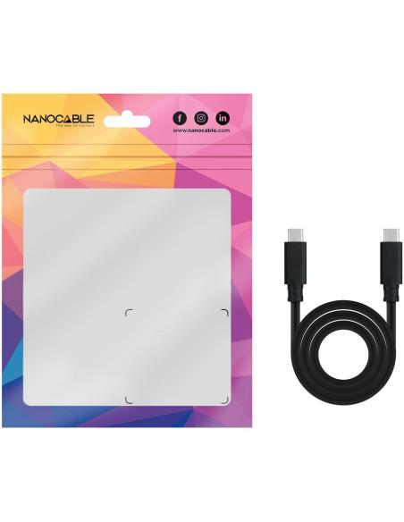 Nanocable 10.01.4101-L150 Cable USB-C 3.1 Gen2 Macho/Macho 1.5M Negro