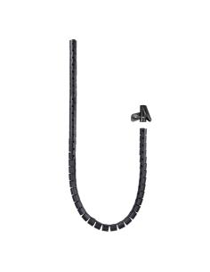 Nanocable 10.36.0001-BK Organizador de Cables Flexible 25mm 1M Negro-1365472