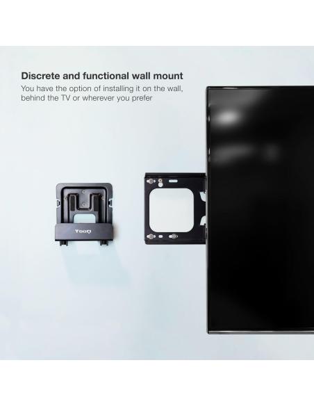 TooQ TQMPM4776 Soporte Universal Pared Fijo para Router/Reproductor Multimedia Máx. 5 Kg Negro