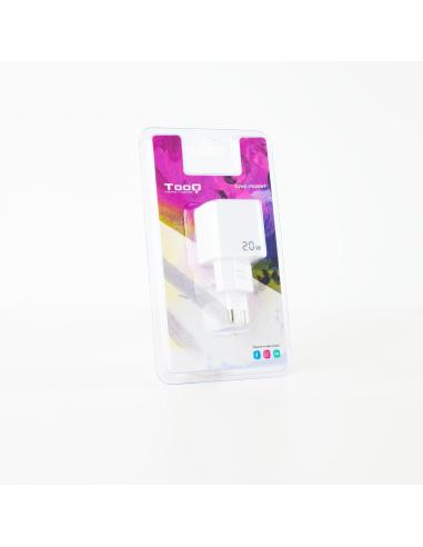 TooQ TQWC-PD20WT Cargador de Pared Universal USB-C 20W Blanco