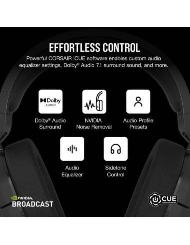 Corsair HS55 Wireless Auriculares Inalámbricos Gaming Carbón