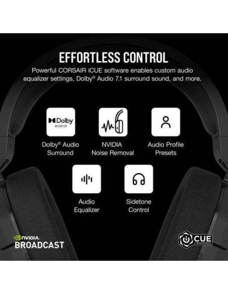 Corsair HS55 Wireless Auriculares Inalámbricos Gaming Carbón