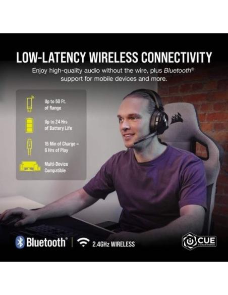 Corsair HS55 Wireless Auriculares Inalámbricos Gaming Carbón