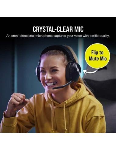 Corsair HS55 Wireless Auriculares Inalámbricos Gaming Carbón