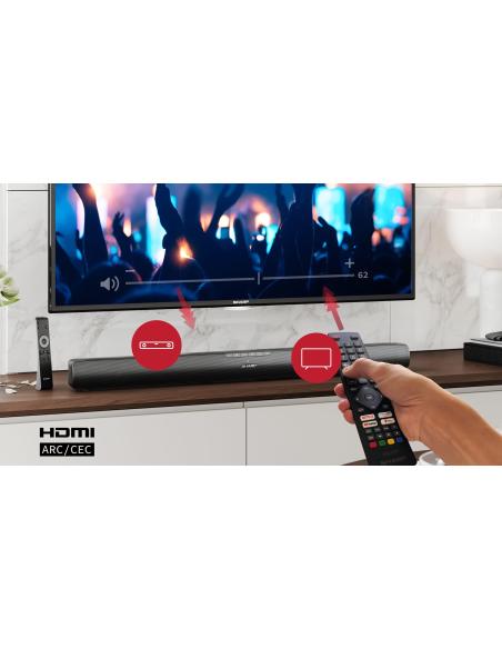 Sharp HTSB100 Barra de Sonido 2.0 Negro