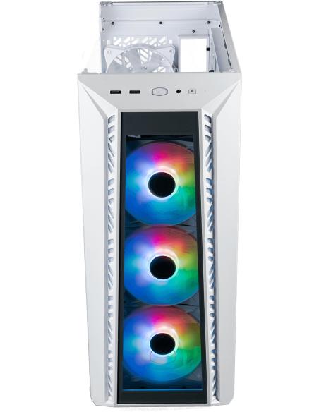 Cooler Master MasterBox 520 Midi Tower Cristal Templado ARGB USB 3.2 Blanco