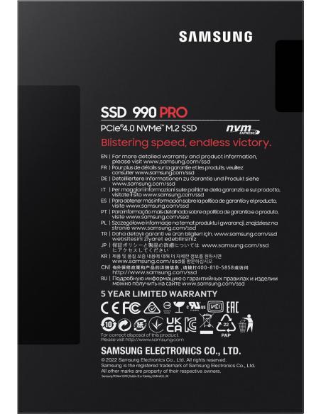 Samsung 990 Pro SSD 2TB PCIe 4.0 NVMe M.2