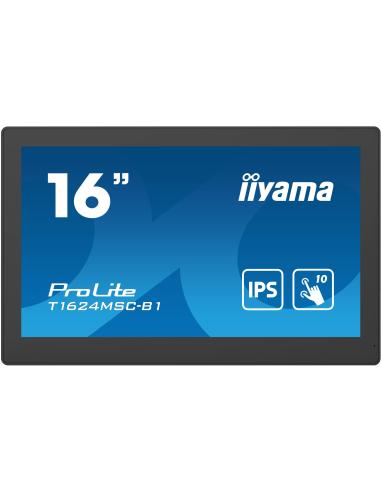iiyama T1624MSC-B1 16" Pantalla Interactiva IPS FullHD Negro