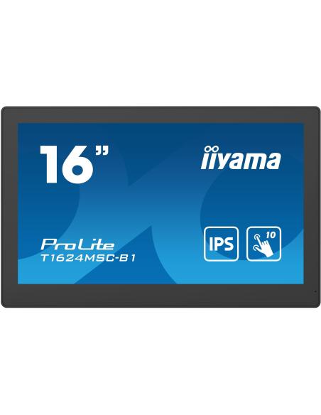 iiyama T1624MSC-B1 16" Pantalla Interactiva IPS FullHD Negro