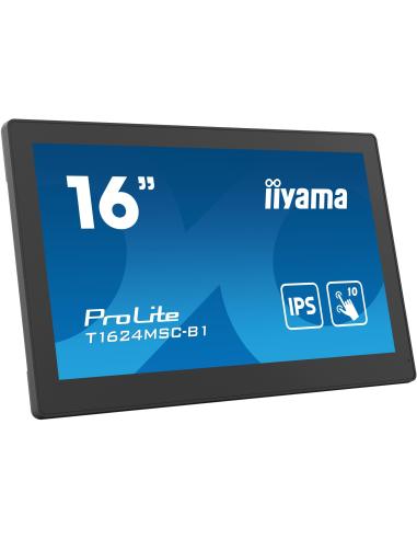 iiyama T1624MSC-B1 16" Pantalla Interactiva IPS FullHD Negro