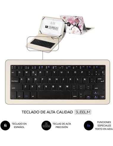 Funda con Teclado Subblim Micro USB – Type C KEYTAB 11" H