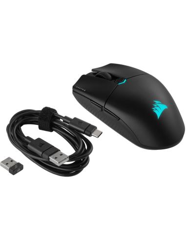 Corsair KATAR ELITE WIRELESS Ratón Inalámbrico 26000 DPI Negro